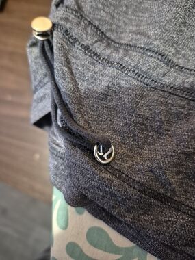 lululemon athletica Gray Tank Top with Silver Hardware